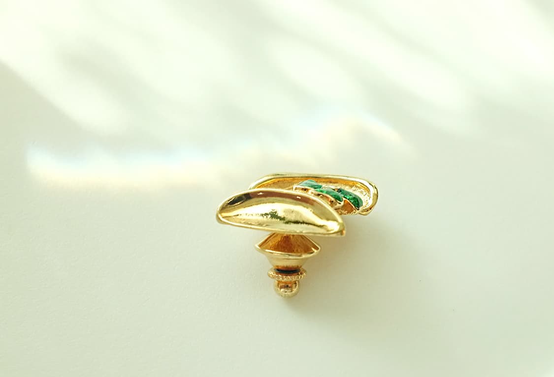 1990s AVON 세잎 클로버 빈티지 핀 브로치 상품이미지6