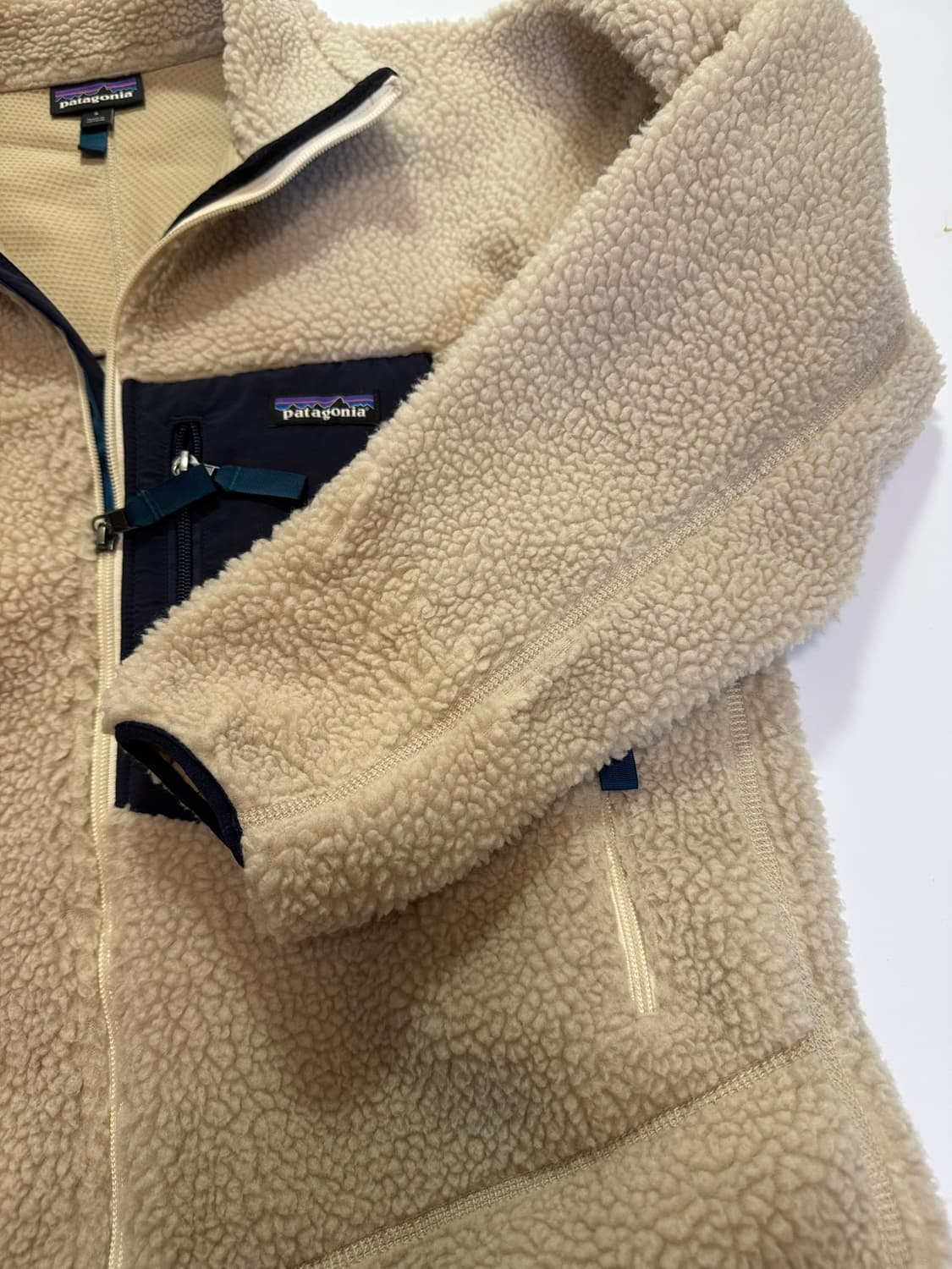파타고니아 베이지 후리스 집업(S사이즈) 상품이미지8