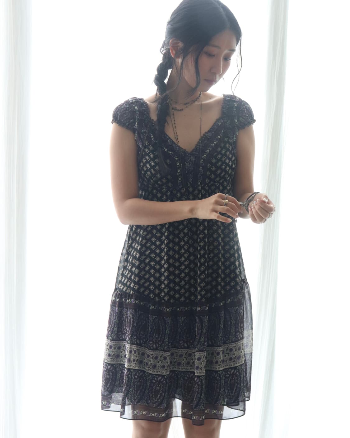 [Hysteric Glamour]Fuckbear Paisely Dress 상품이미지1