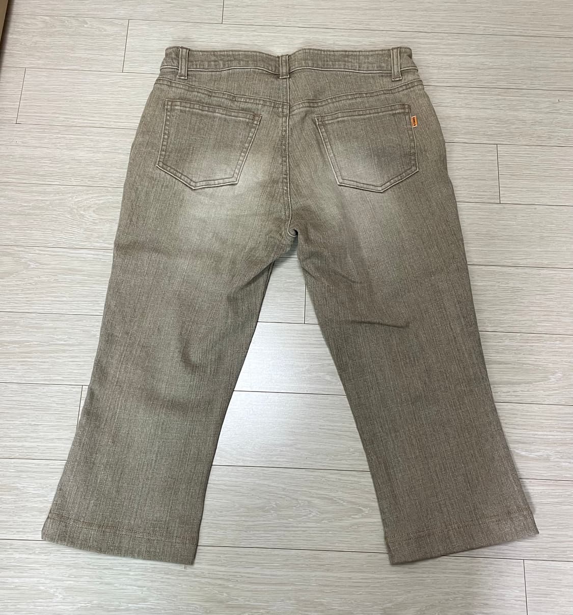 Vintage 베이지 카프리팬츠 7부바지 상품이미지2