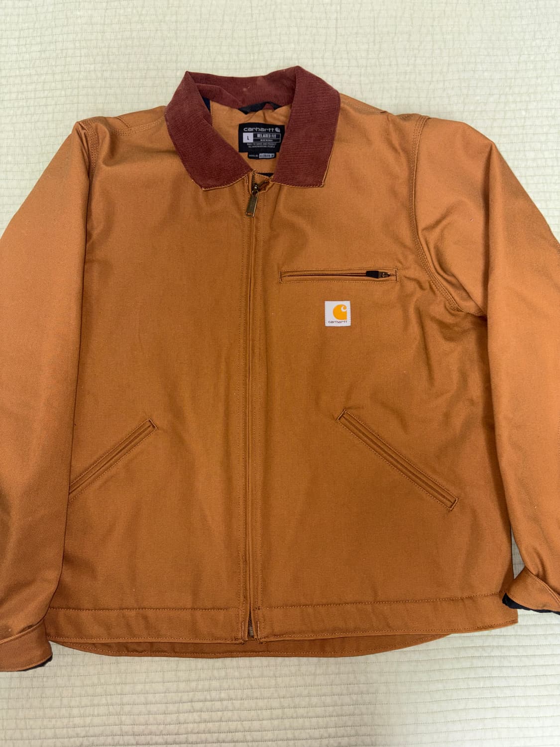 칼하트 WIP 디트로이트 자켓 해밀턴 브라운 토바코 상품이미지1