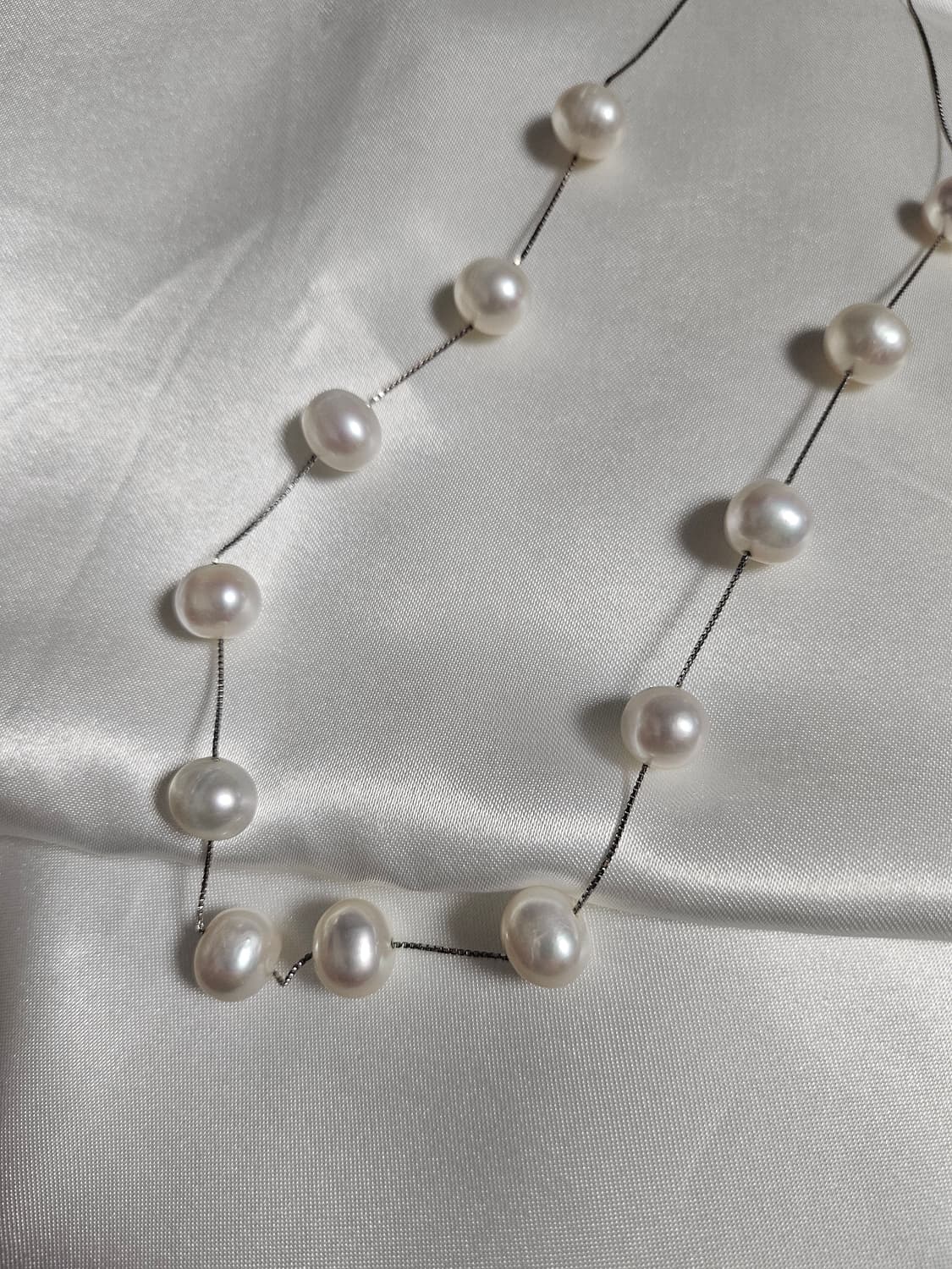 담수진주 실버목걸이 상품이미지2