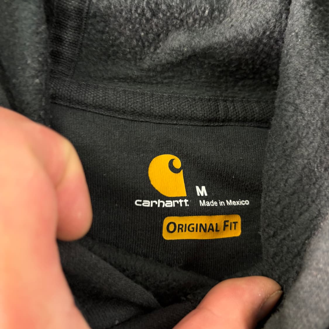 105 칼하트 사이드라인 블랙 후드티 상품이미지4