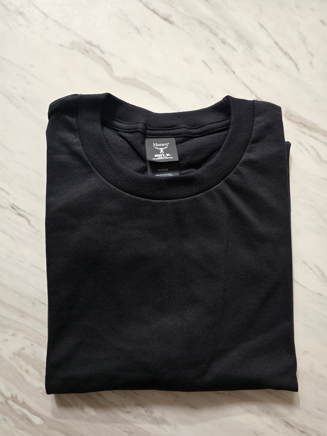 헤인즈 US 비피 티셔츠 블랙 M 상품이미지2