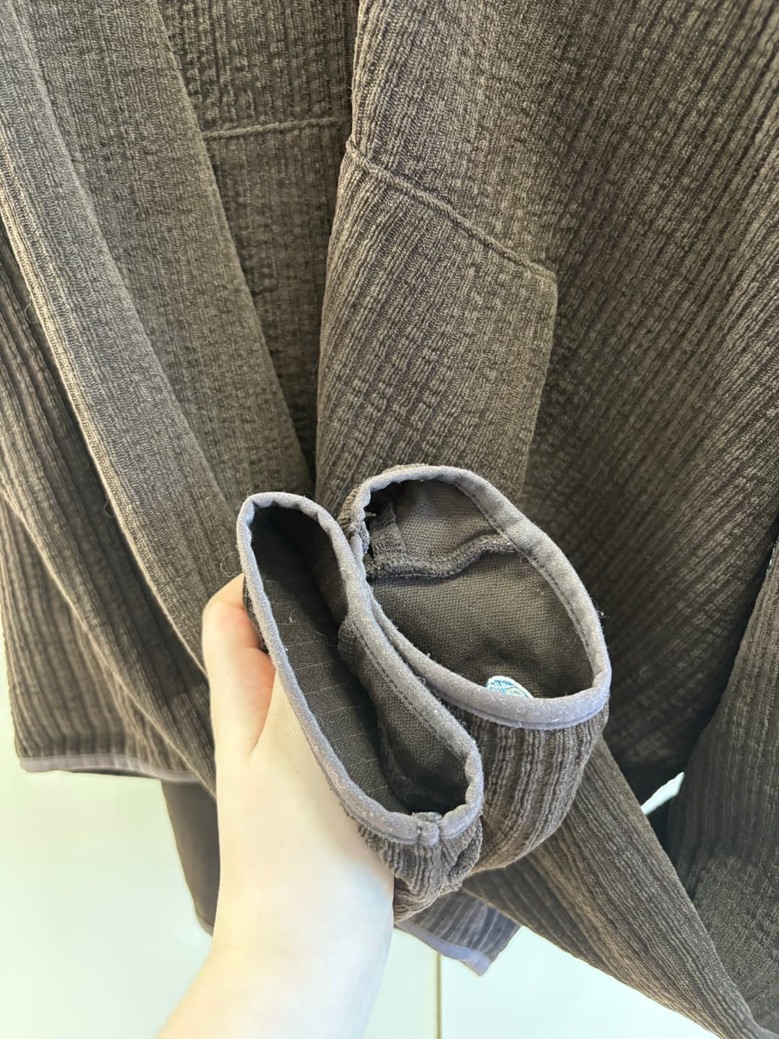 글랙 지꾸 드로플랫 라쿤 퍼 집업 후드 브라운 L 상품이미지6