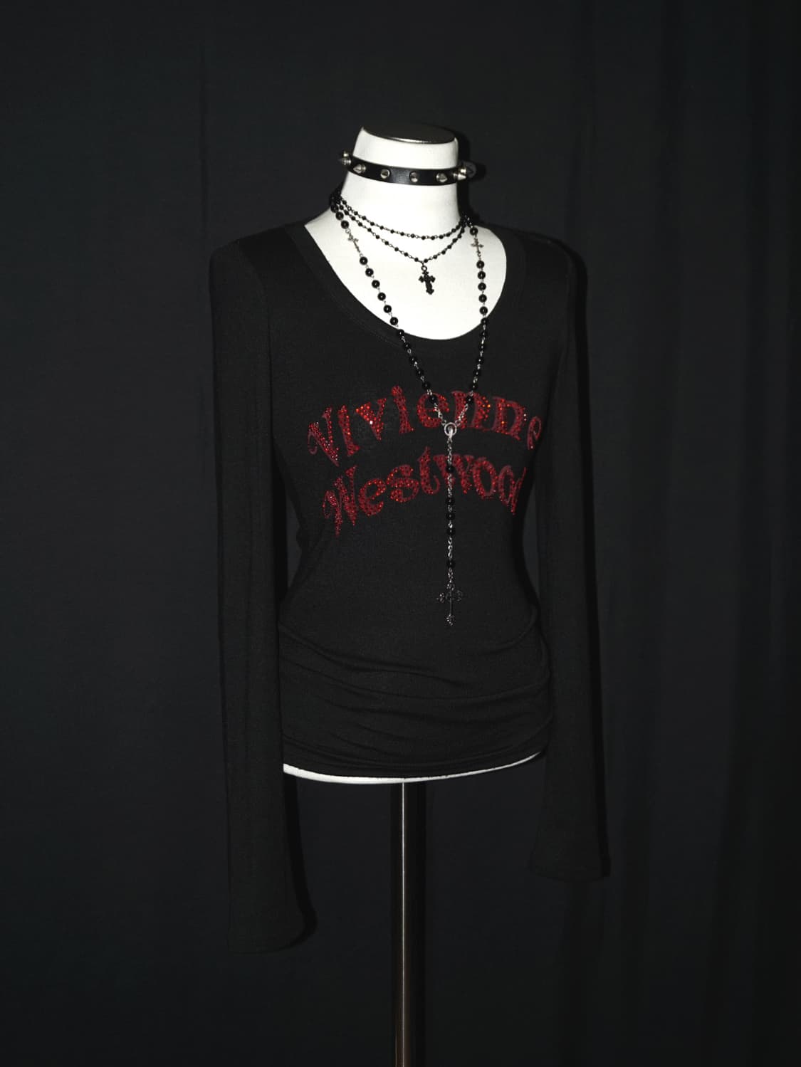 vivienne rhinestone custom t  상품이미지2