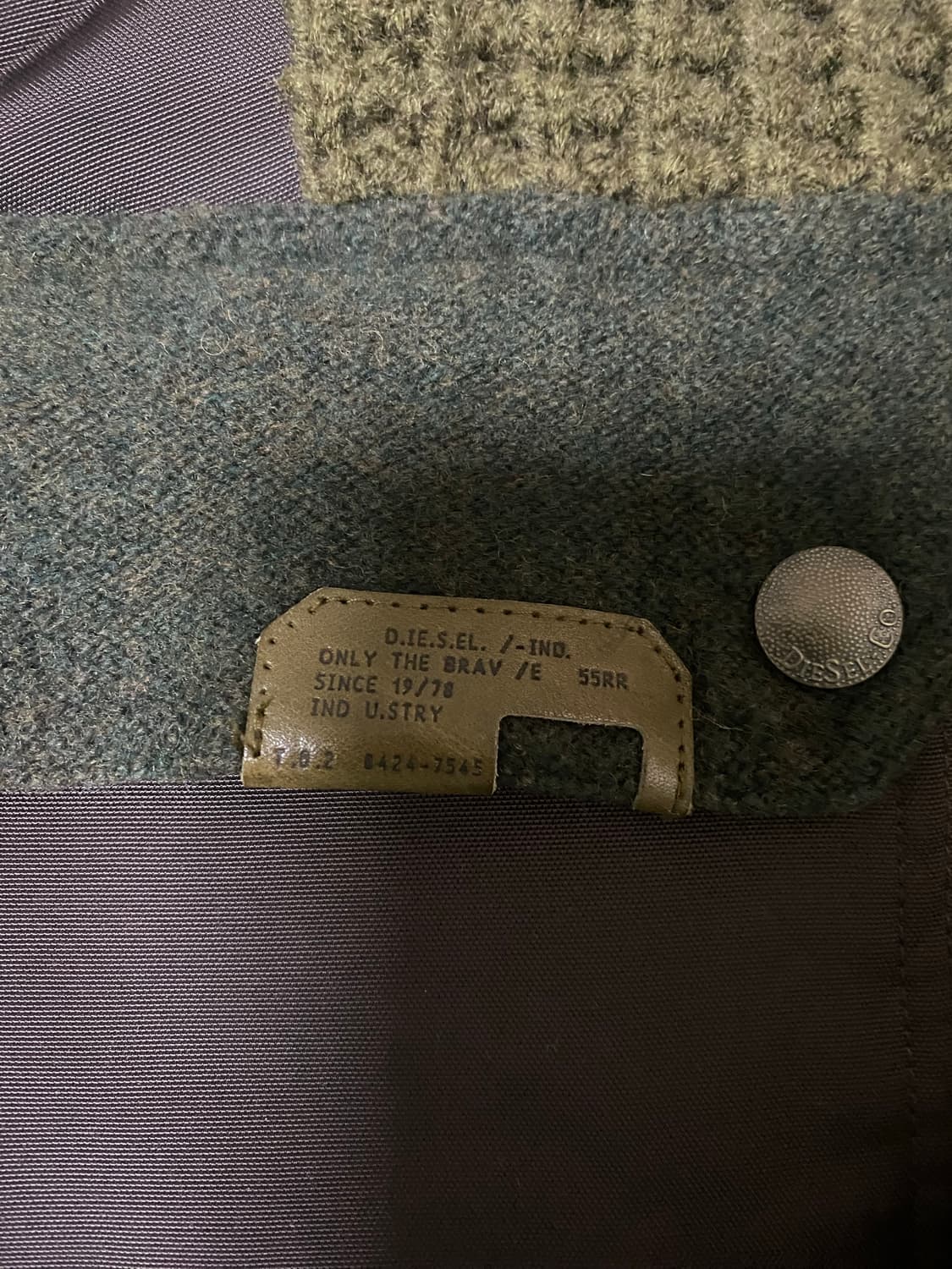 디젤 트리콧 와플 후디 스웨터 상품이미지4