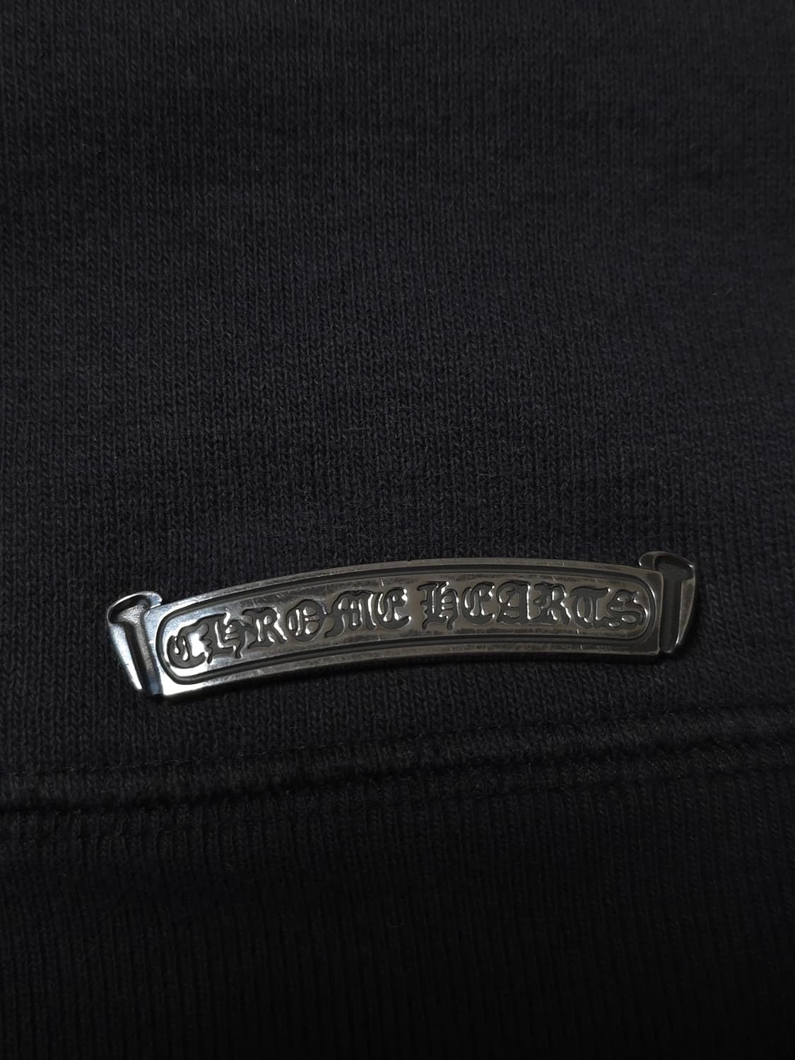 [XXL] 크롬하츠 레더패치 페이퍼잼 후드 블랙 상품이미지4