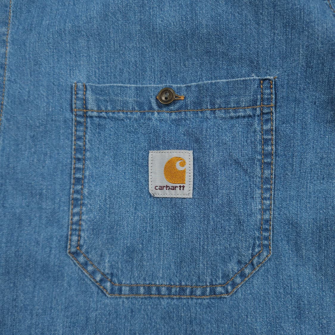 2XL(110) 칼하트 리워크 투포켓 데님셔츠 상품이미지3