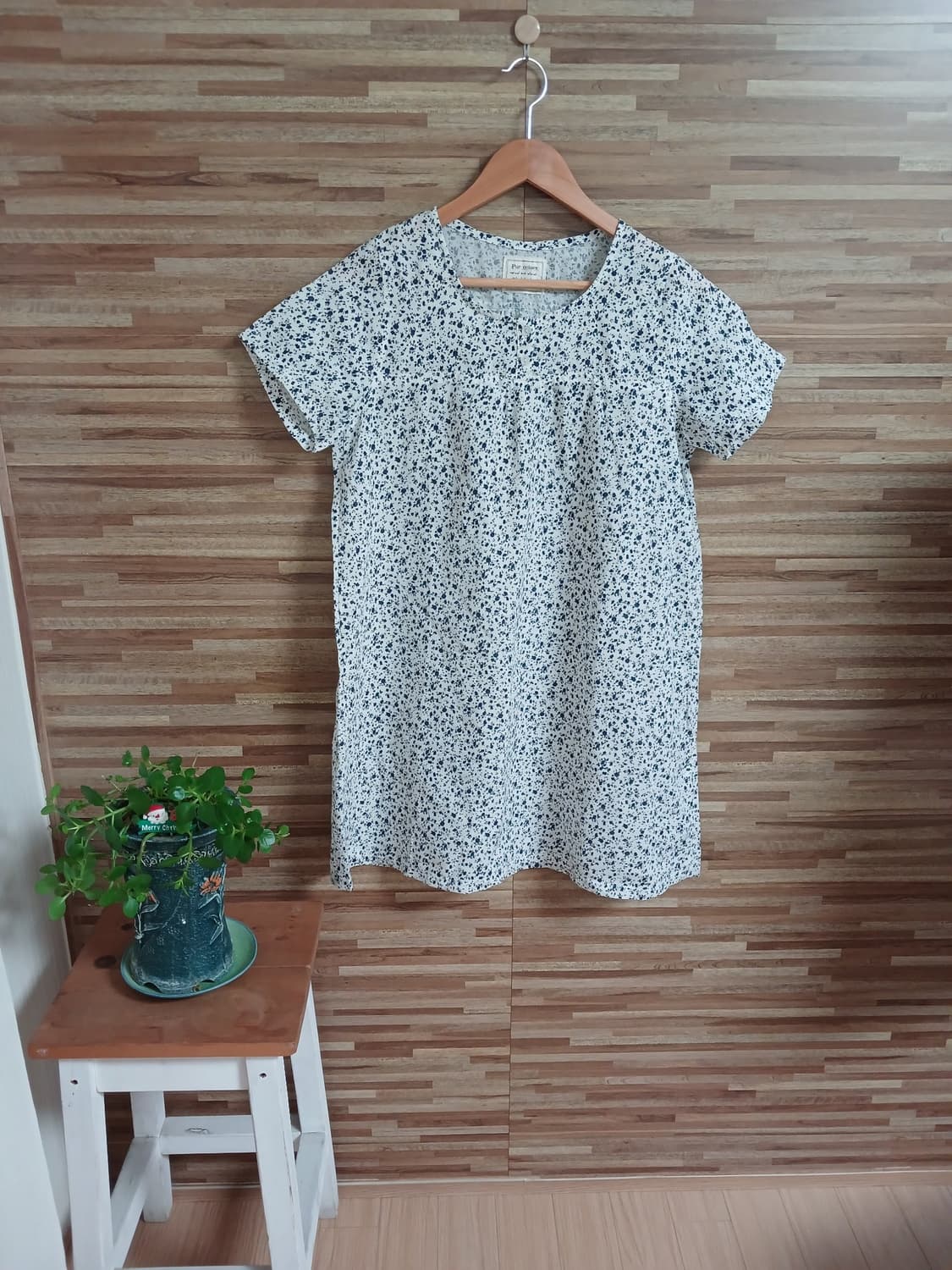 모리걸 pur colore 잔꽃무늬 미디 원피스 상품이미지1