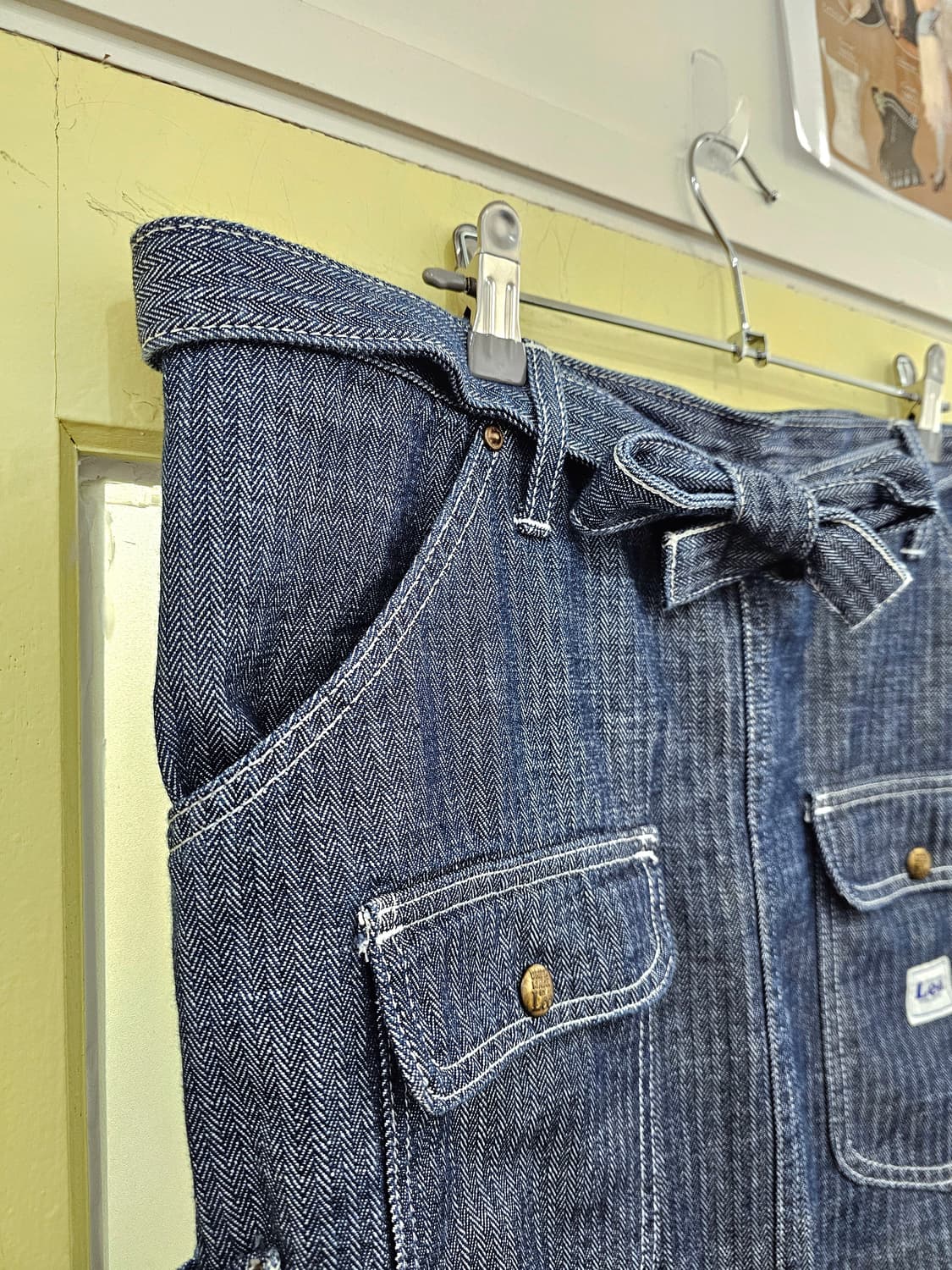 Lee 스트라이프 데님 레이어드 허리치마 상품이미지7