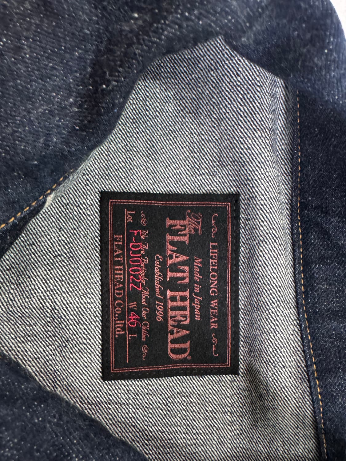 플랫헤드 바이커 워크 데님자켓 3xl 46사이즈 상품이미지3