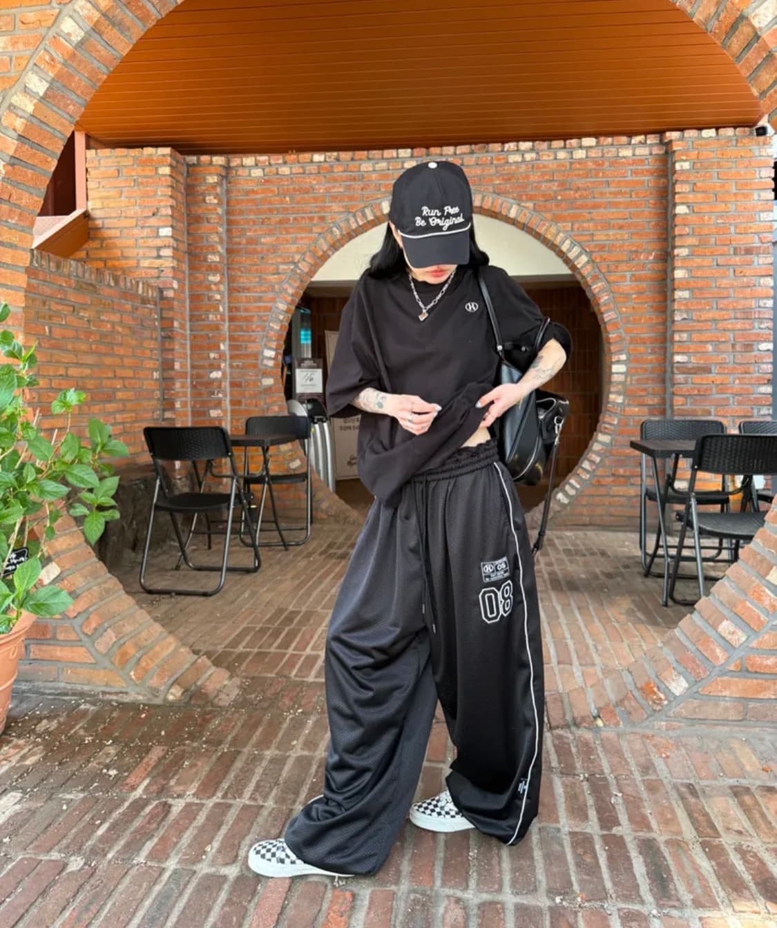 더미스테리어스호텔 패치 메쉬 팬츠 상품이미지4