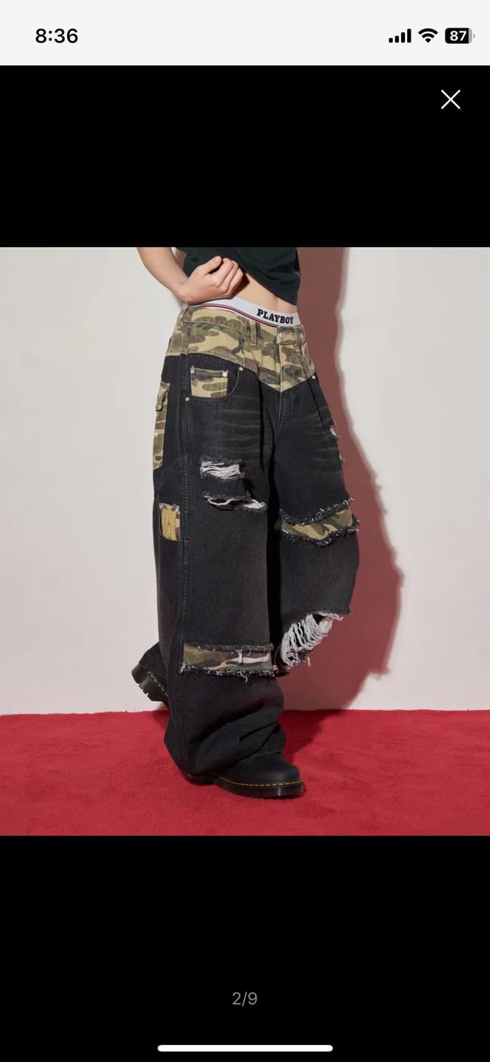 루저스클럽 카모팬츠 블랙L 상품이미지2