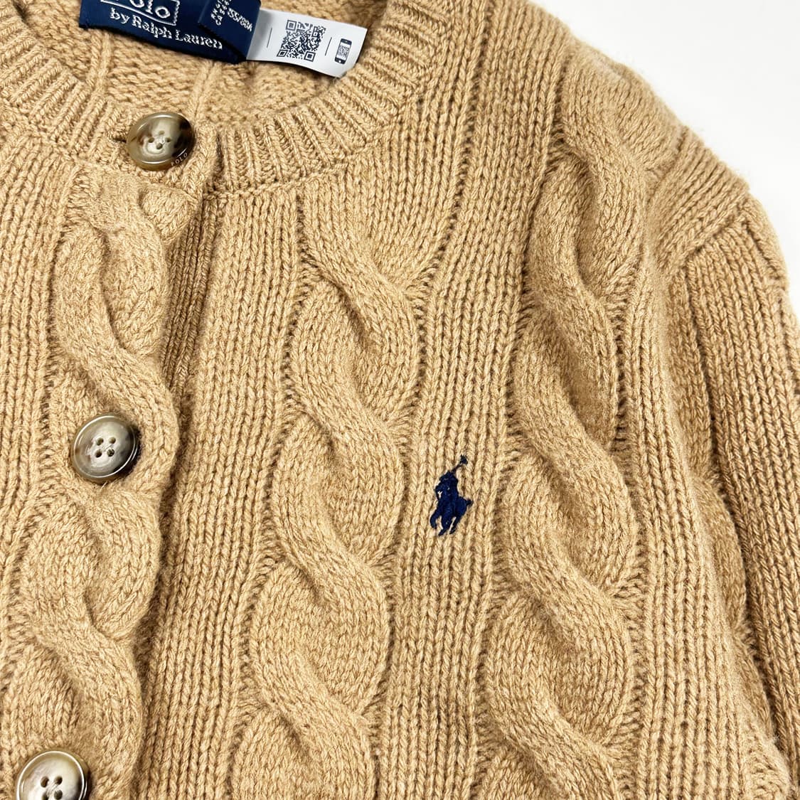 폴로 랄프로렌 여성 신형 케이블 니트가디건 XS 상품이미지3