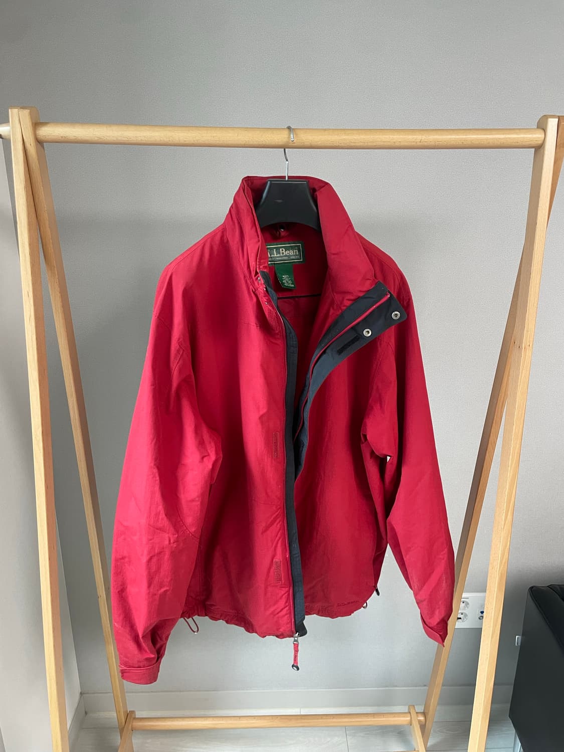 L.L.Bean 레드 나일론 바람막이 자켓 상품이미지3