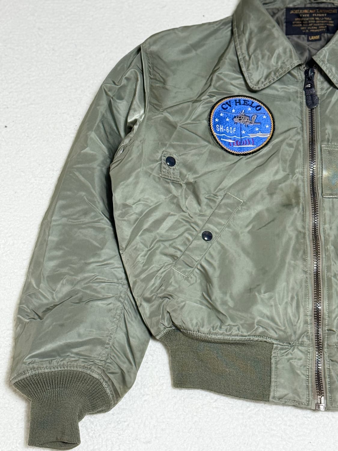 항공 MA-1 항공점퍼 카키 L 사이즈 상품이미지2
