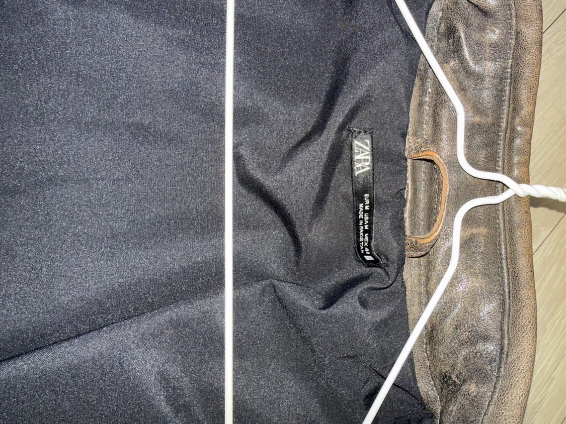 자라 레더바이커자켓 그레이 상품이미지8