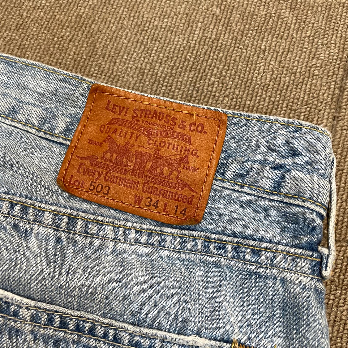 levis japan 503 리바이스 일본판 하프 데님  상품이미지4