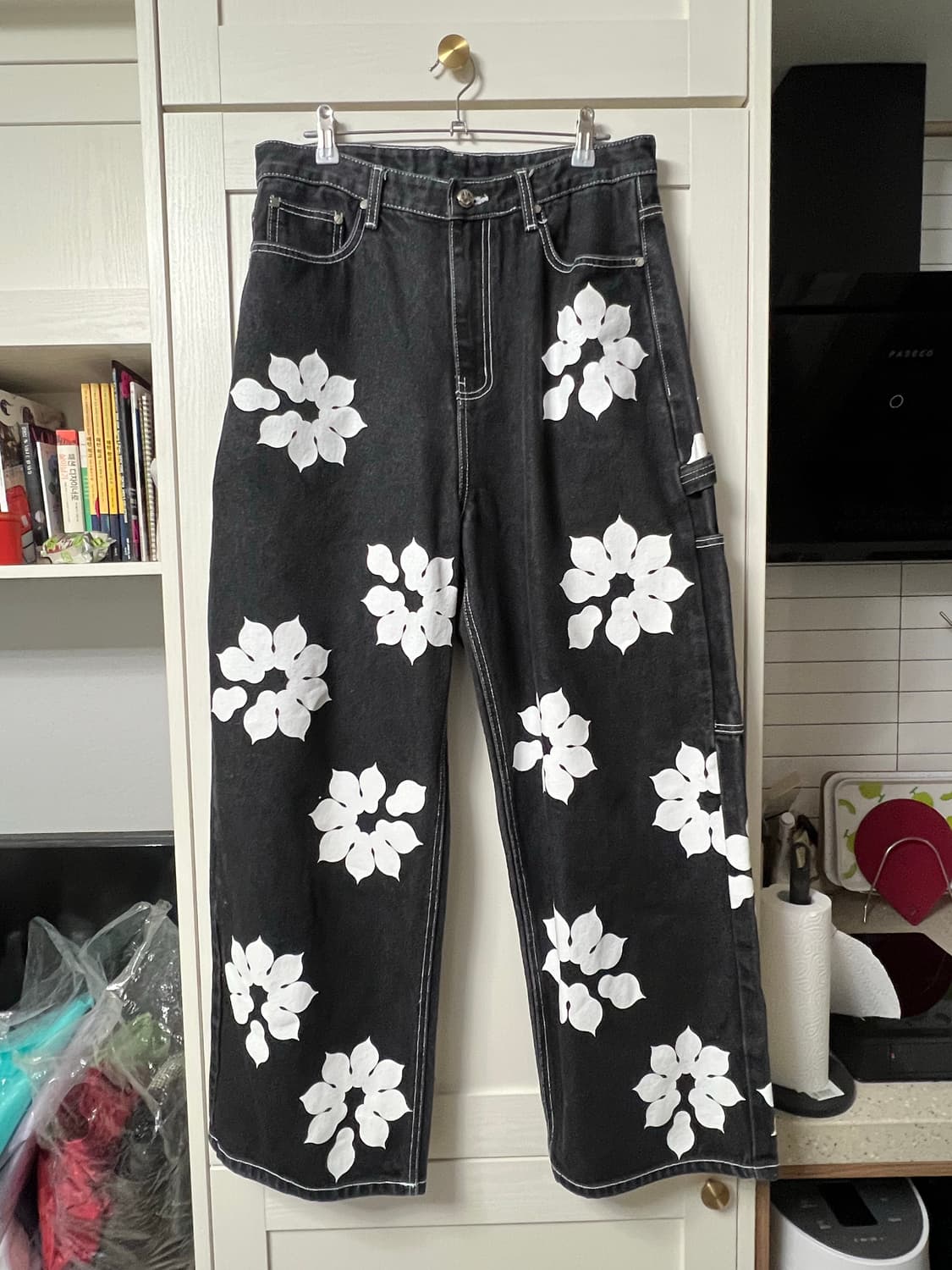 오와이  꽃무늬 데님팬츠 상품이미지1