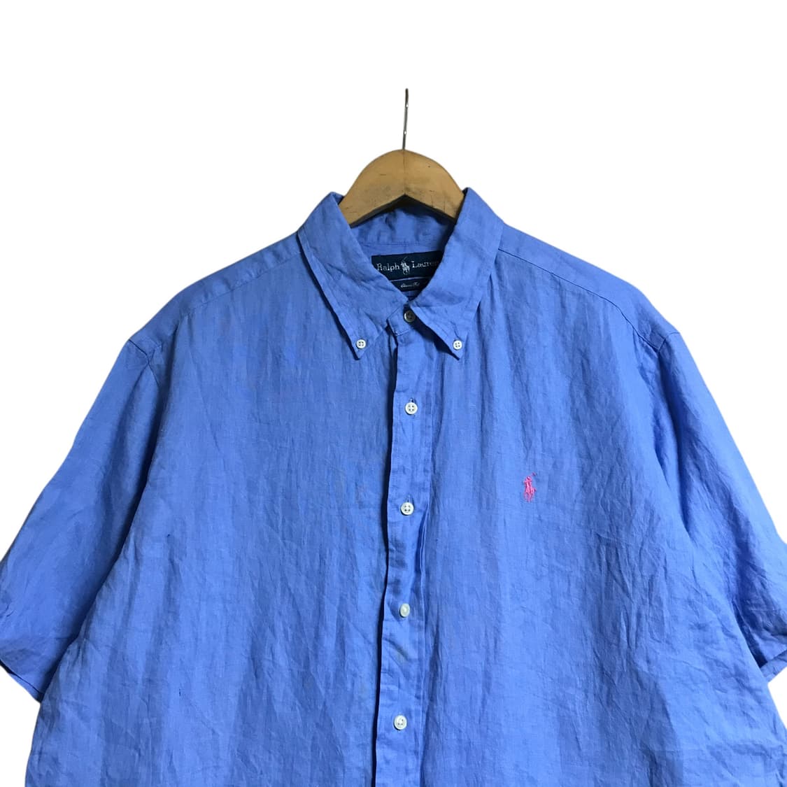 폴로 랄프로렌 리넨 반팔셔츠 (주름펴서 출고 됩니다 상품이미지1