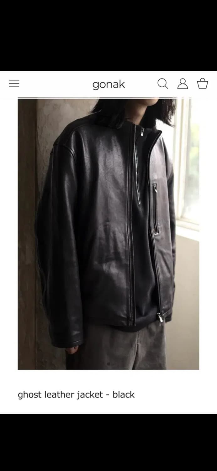 고낙 레더 고스트 자켓 2사이즈 상품이미지2