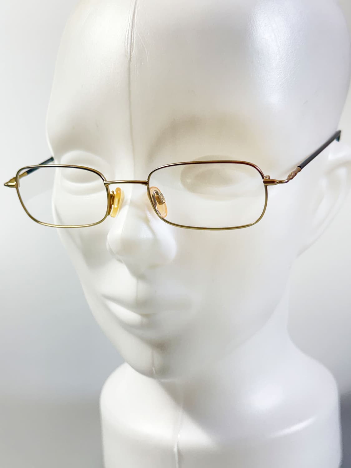 90s RODENSTOCK 골드 슬림 스퀘어 빈티지 안경 상품이미지8