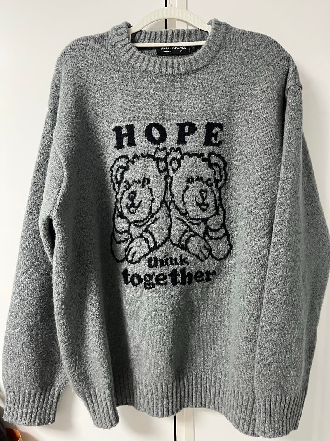 어피스오브케이크 그레이 니트 상품이미지1