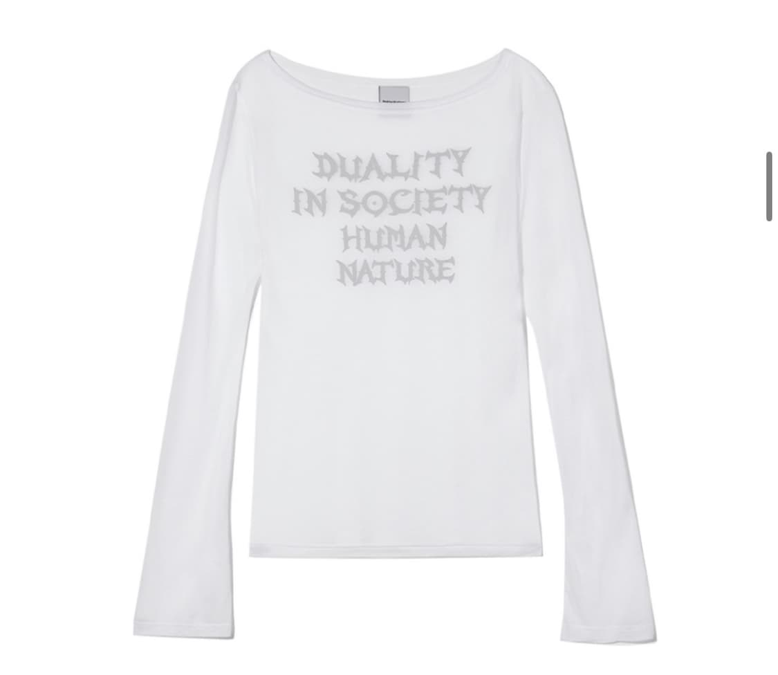 가터갤러리 휴먼 네추럴 매시 탑 화이트 상품이미지1