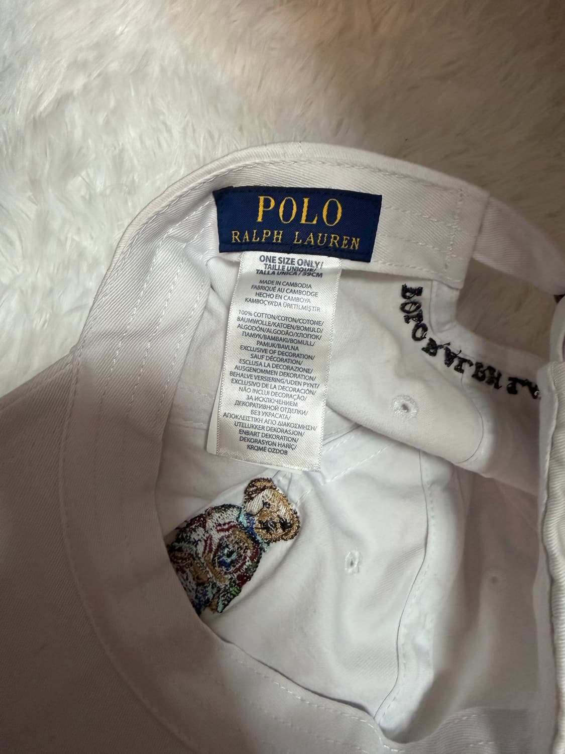 폴로 화이트 볼캡 상품이미지3