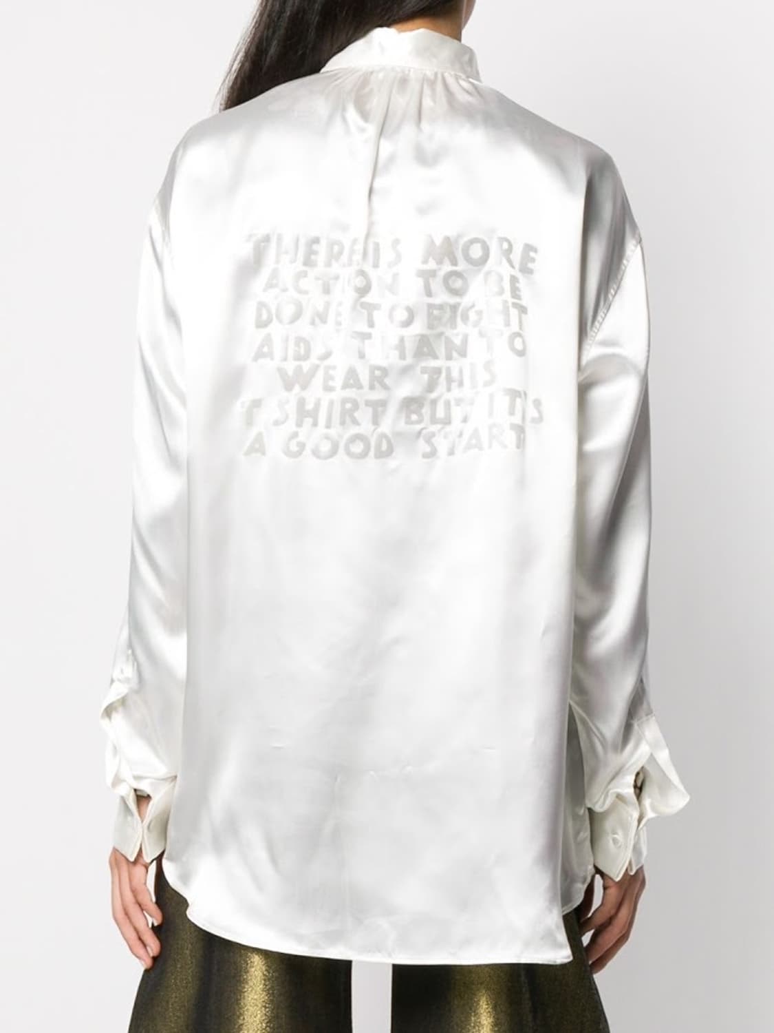 [마르지엘라/mm6] 실크 블라우스 38 사이즈 상품이미지2