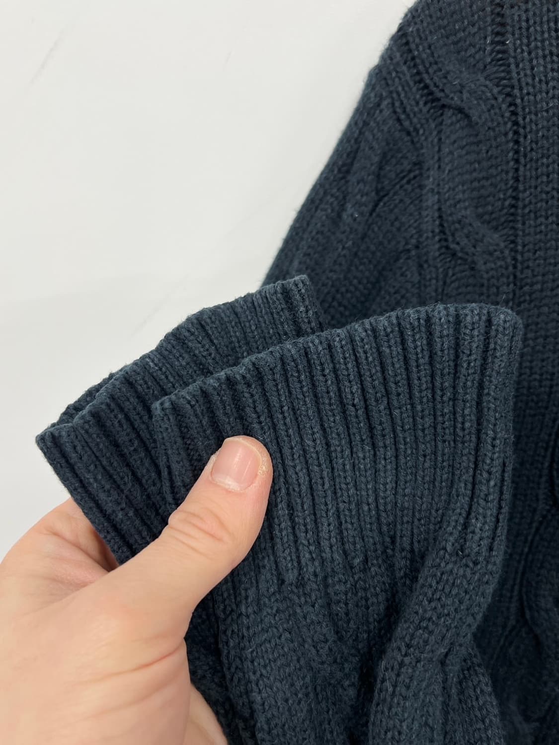 폴로 랄프로렌 네이비 꽈배기 니트 상품이미지3