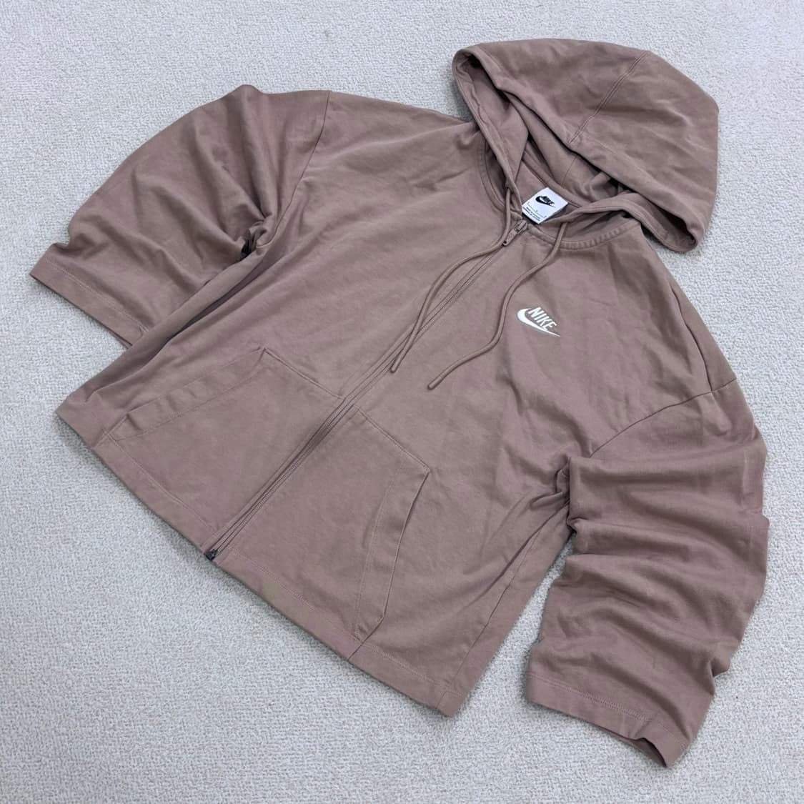 L 나이키 뮤트브라운 투웨이 후드 집업 0330E 상품이미지1