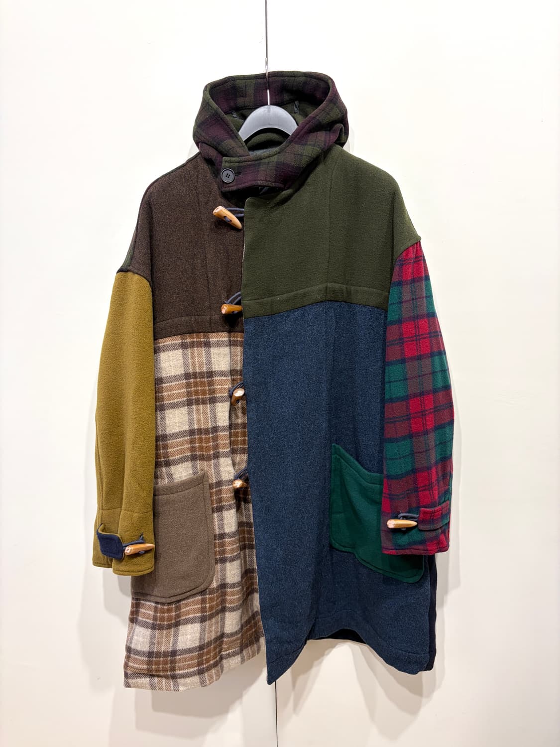 돌체앤가바나 멀티 체크 패치워크 더플 코트 상품이미지2