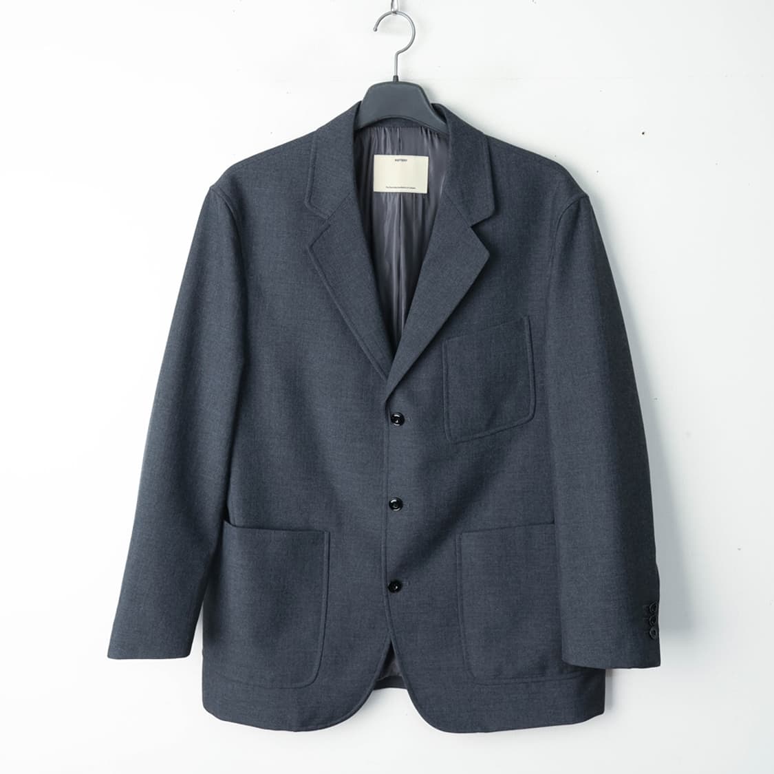 100/포터리 그레이 싱글 브레스트 블레이저 상품이미지1