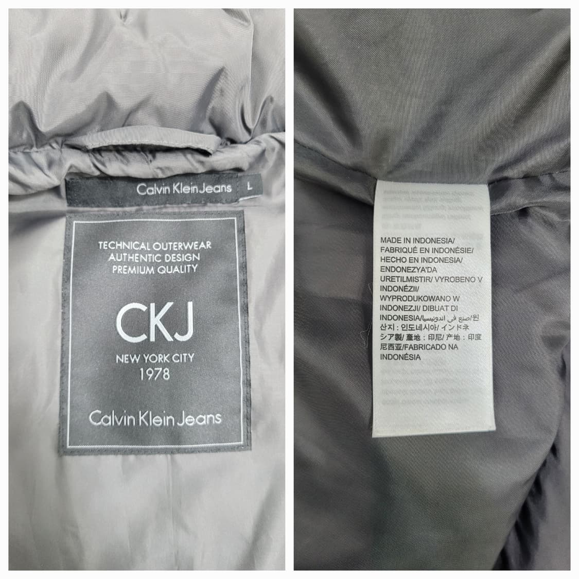 Calvin Klein 캘빈클라인 푸퍼 다운 패딩 자켓 / 남 L
 상품이미지8