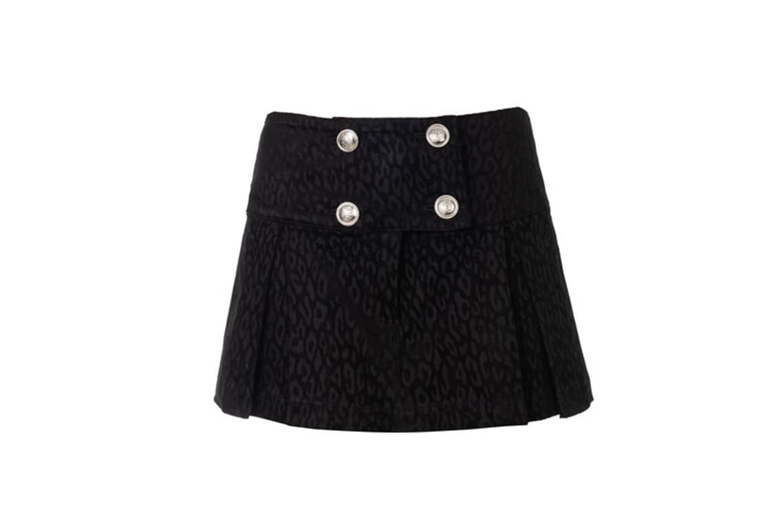 베이비메탈클럽 레오파드 스커트 블랙 상품이미지2