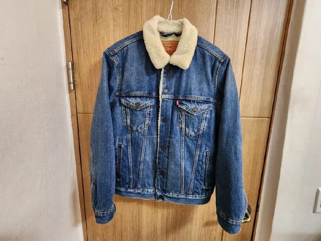 (S)리바이스 양털 쉐르파 데님 자켓 상품이미지1