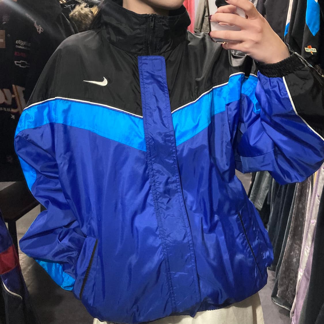 [IM] 나이키 바람막이 블랙블루 상품이미지5