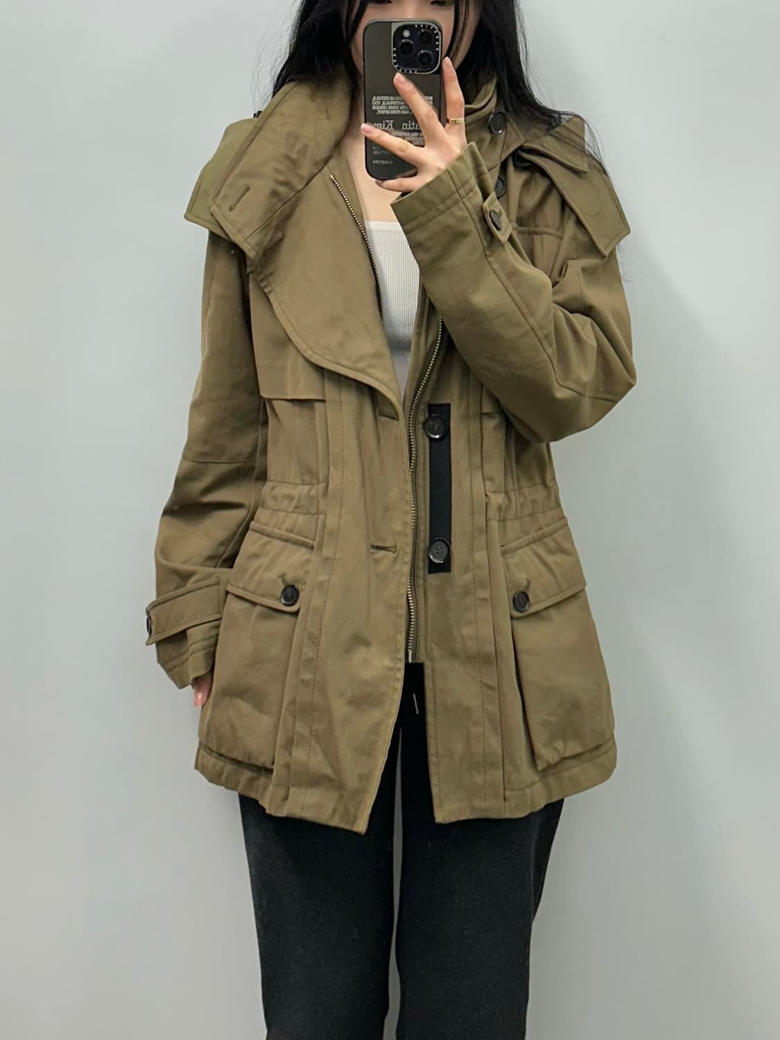 System 시스템 베이지 포켓 야상 자켓 상품이미지2