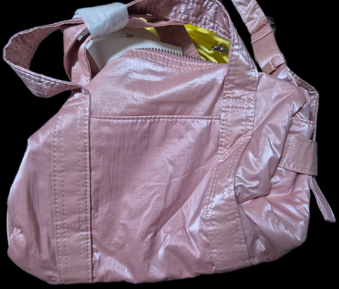 (새상품) 마뗑킴 미니 더플백 라이트 핑크 / 옐로우 상품이미지6