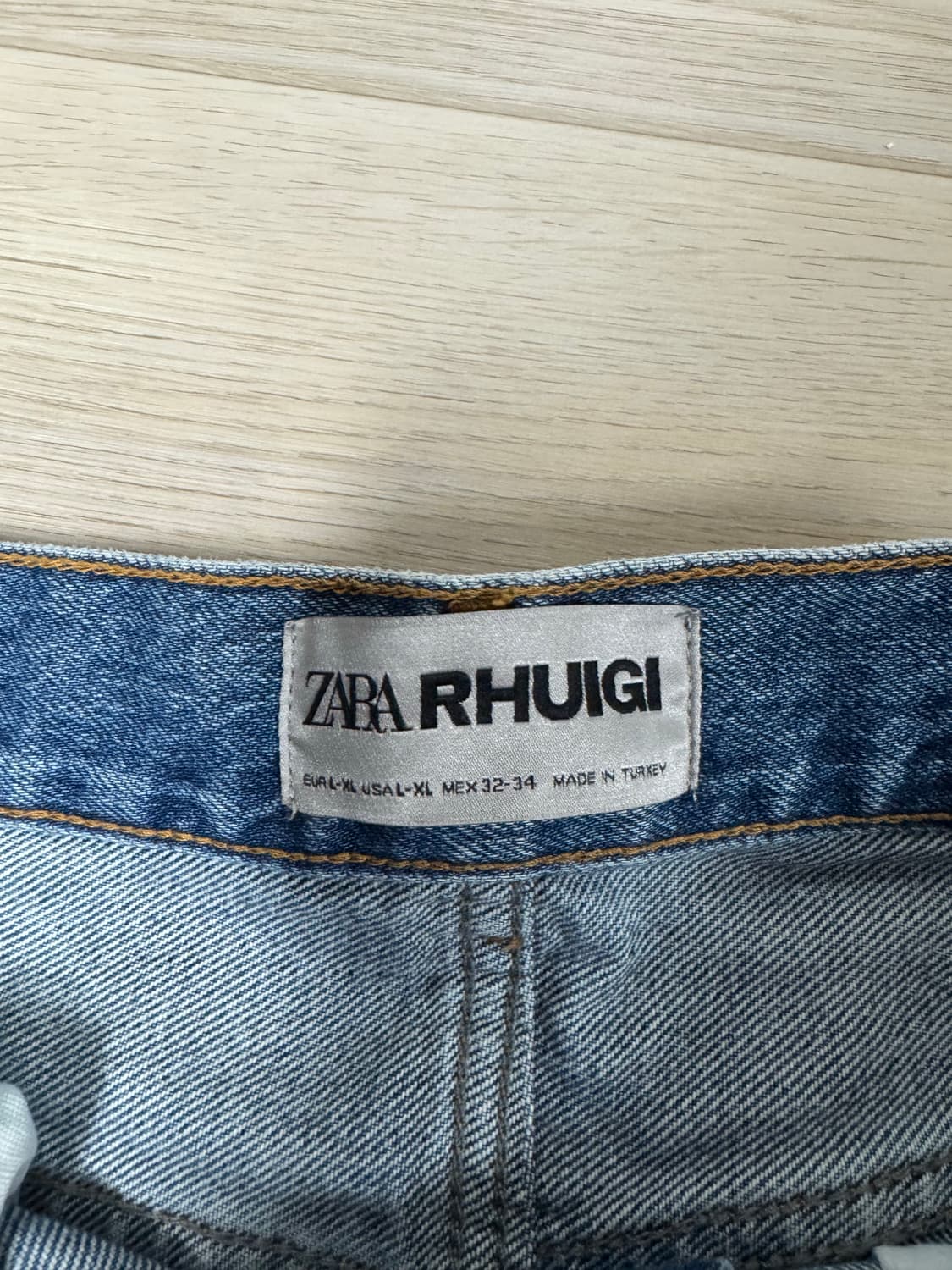 [L-XL] 자라 x 루이지 배기 진 미디움 블루 상품이미지3