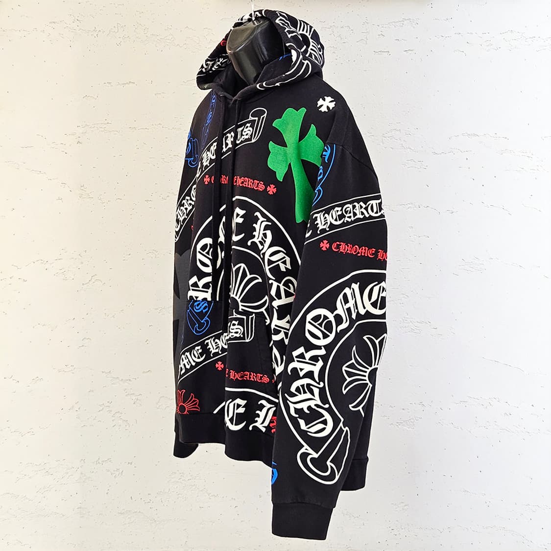 [L] 크롬하츠 스텐실 후드티 B1213C123 상품이미지3