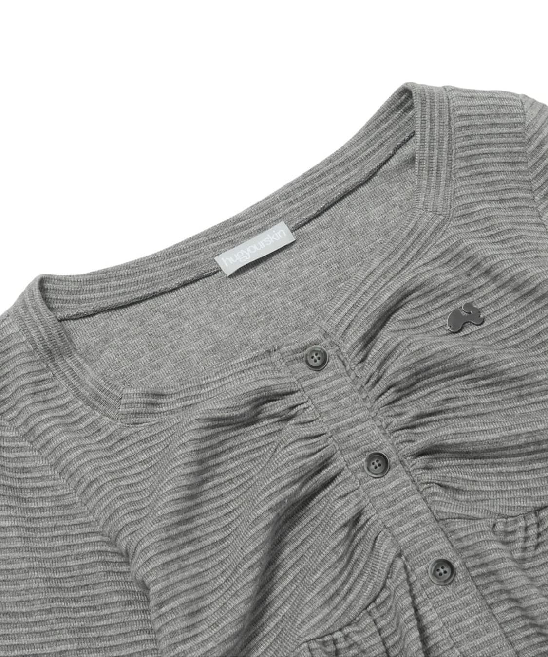 허그유어스킨 니트 베이비돌 가디건 (차콜) 상품이미지3