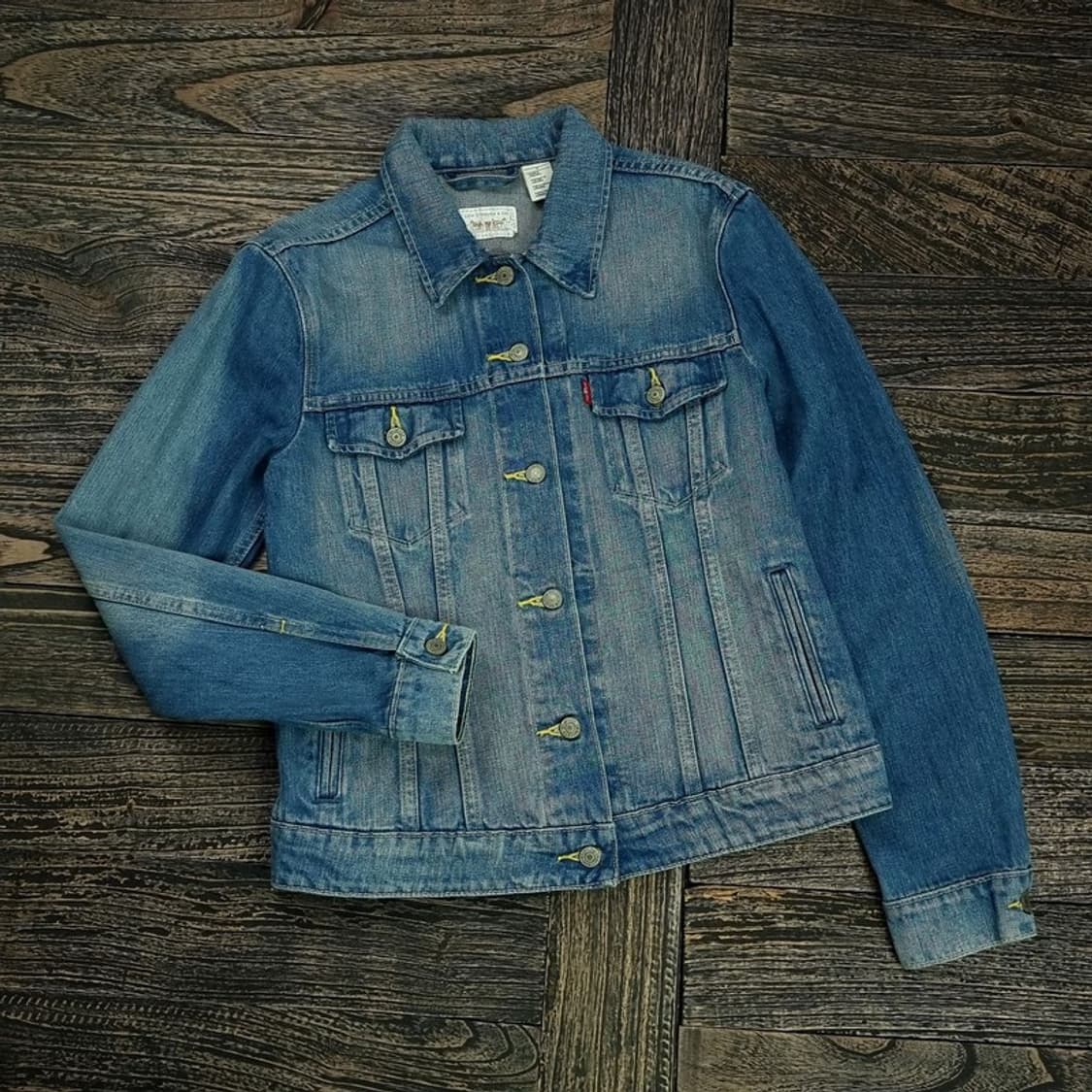 [리바이스] 워시드 데님 트러커 자켓 청자켓 M16466 상품이미지1