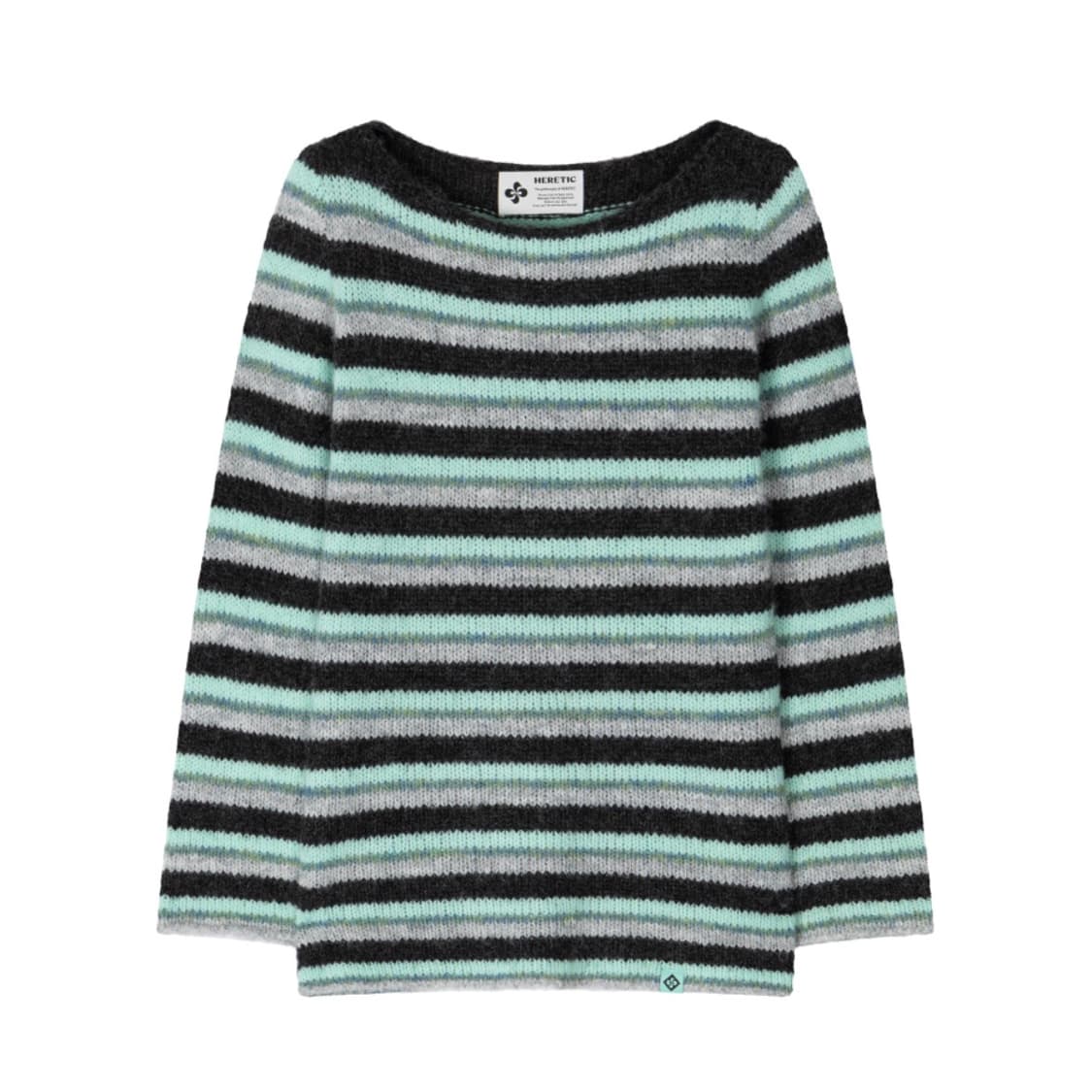 헤레틱 스트라이프 헤어리 니트 상품이미지2
