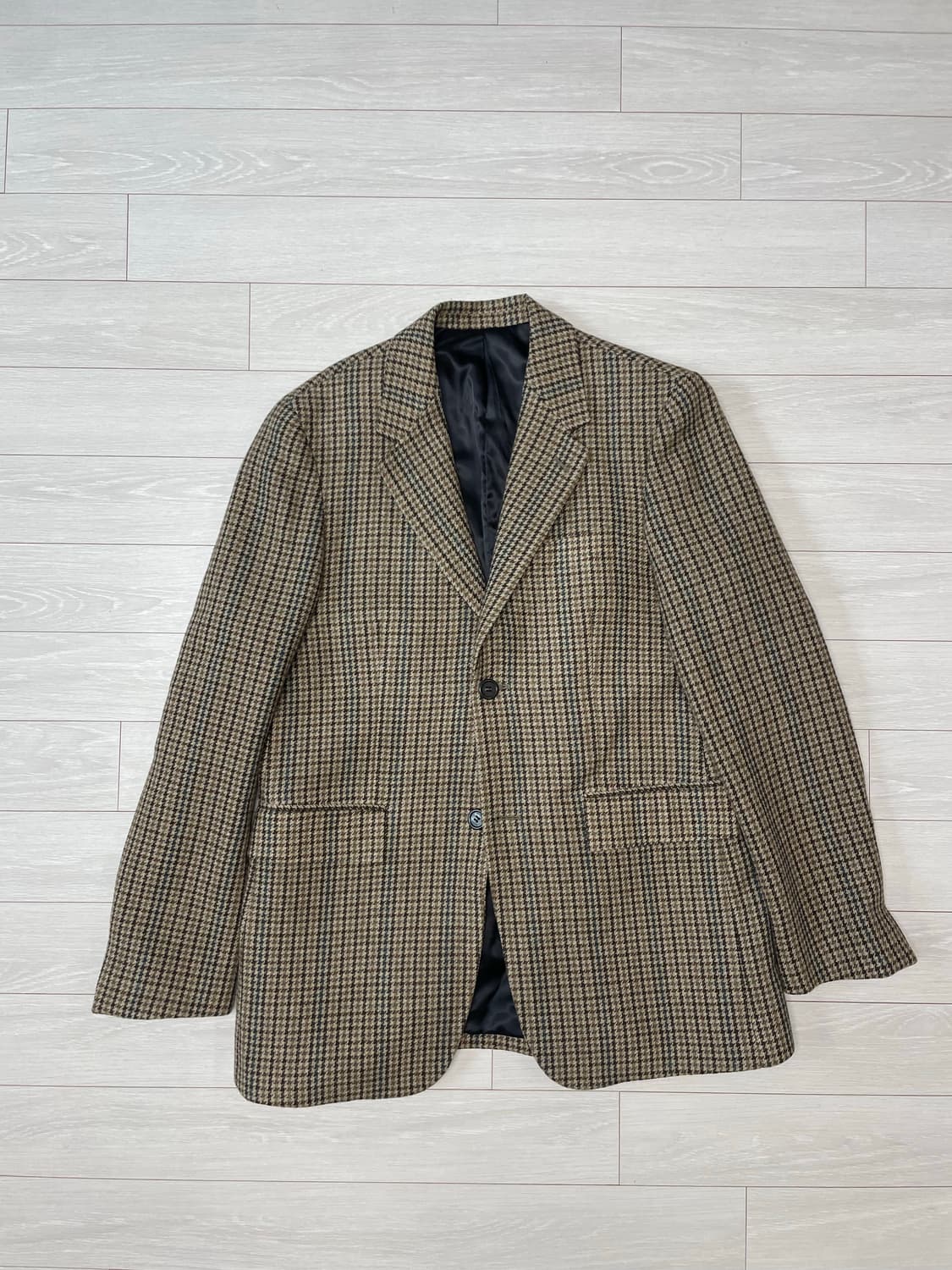 MNGU 클래식 하운드투스 체크 울 블레이저 상품이미지2