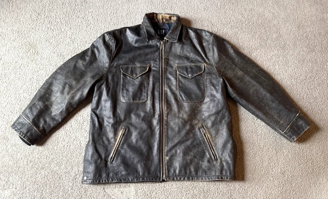 올드 갭 레더 자켓 상품이미지2