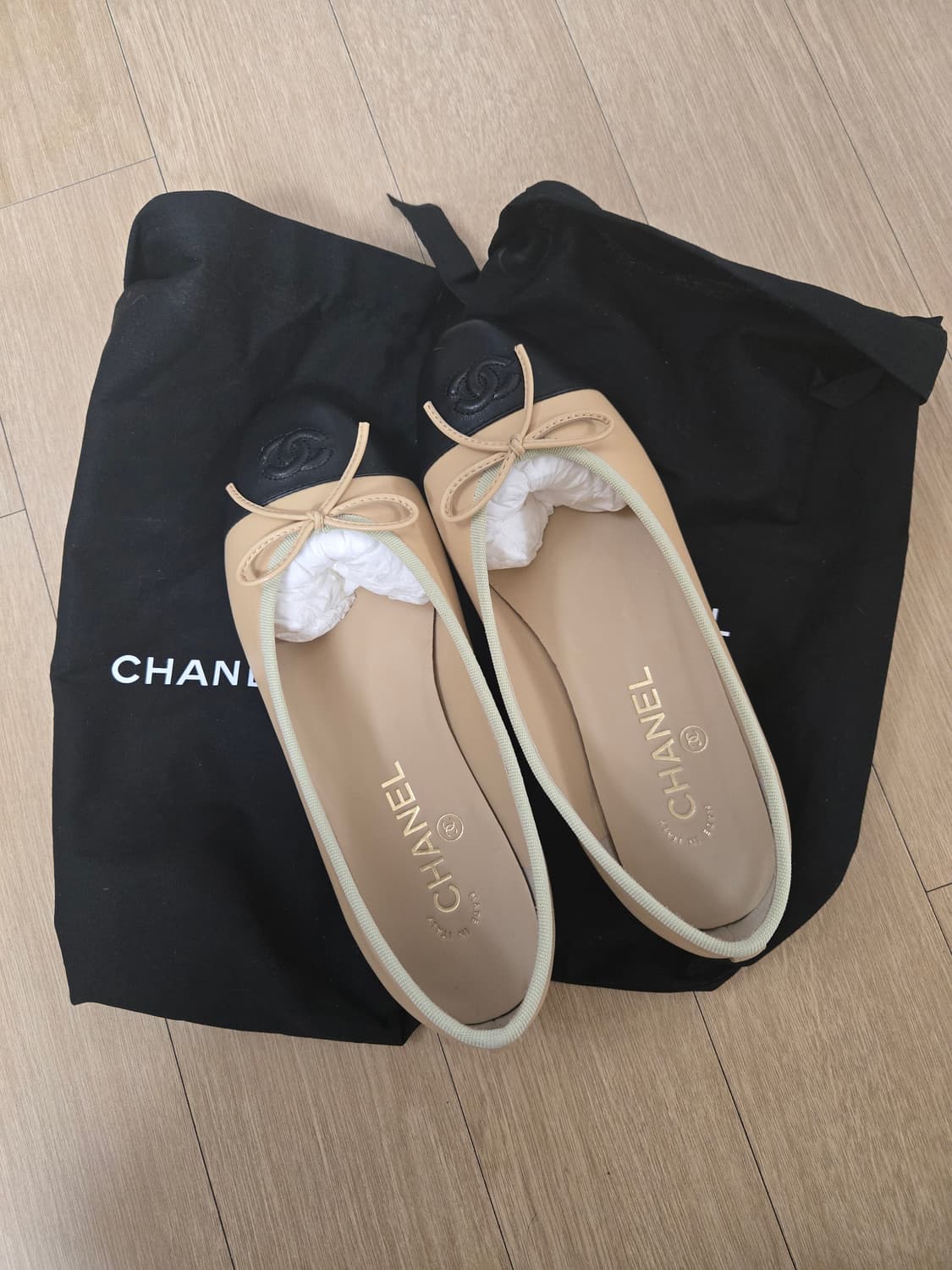 240사이즈 샤넬 플랫 검베 새상품 상품이미지4