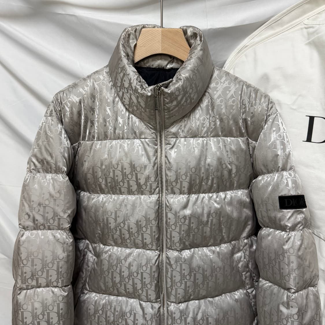 [S급/52] 디올 오블리크 패딩 실버 풀구성 상품이미지2